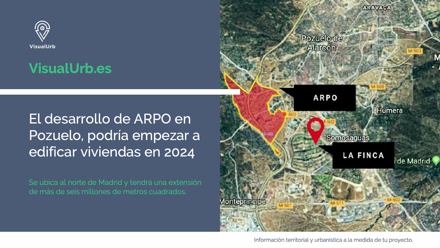 001 El desarrollo de ARPO en Pozuelo, podría empezar a edificar viviendas en 2024