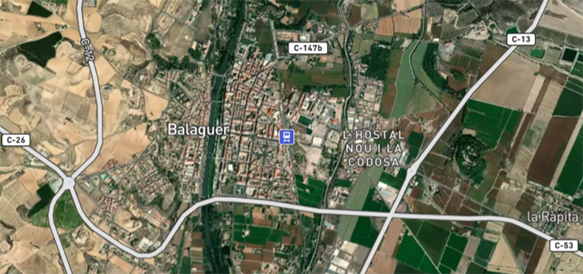 Modificación de las áreas de actuación municipal de la Paeria de Balaguer.