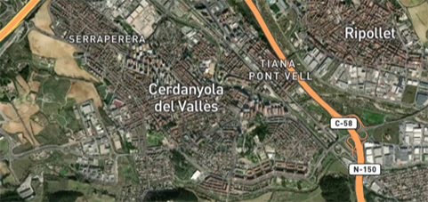 Plan especial en la calle de Collserola, esquina con la calle de La Pedrera en el barrio de Canaletes, en el término municipal de Cerdanyola del Vallès.
