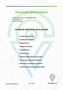 Informe afecciones medioambientales VisualUrb